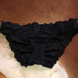 Ruffling swim bottoms